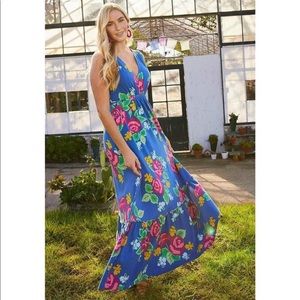 Matilda Jane Brilliant Daydream Dream Weaver Floral Sleeveless Maxi Dress Size S